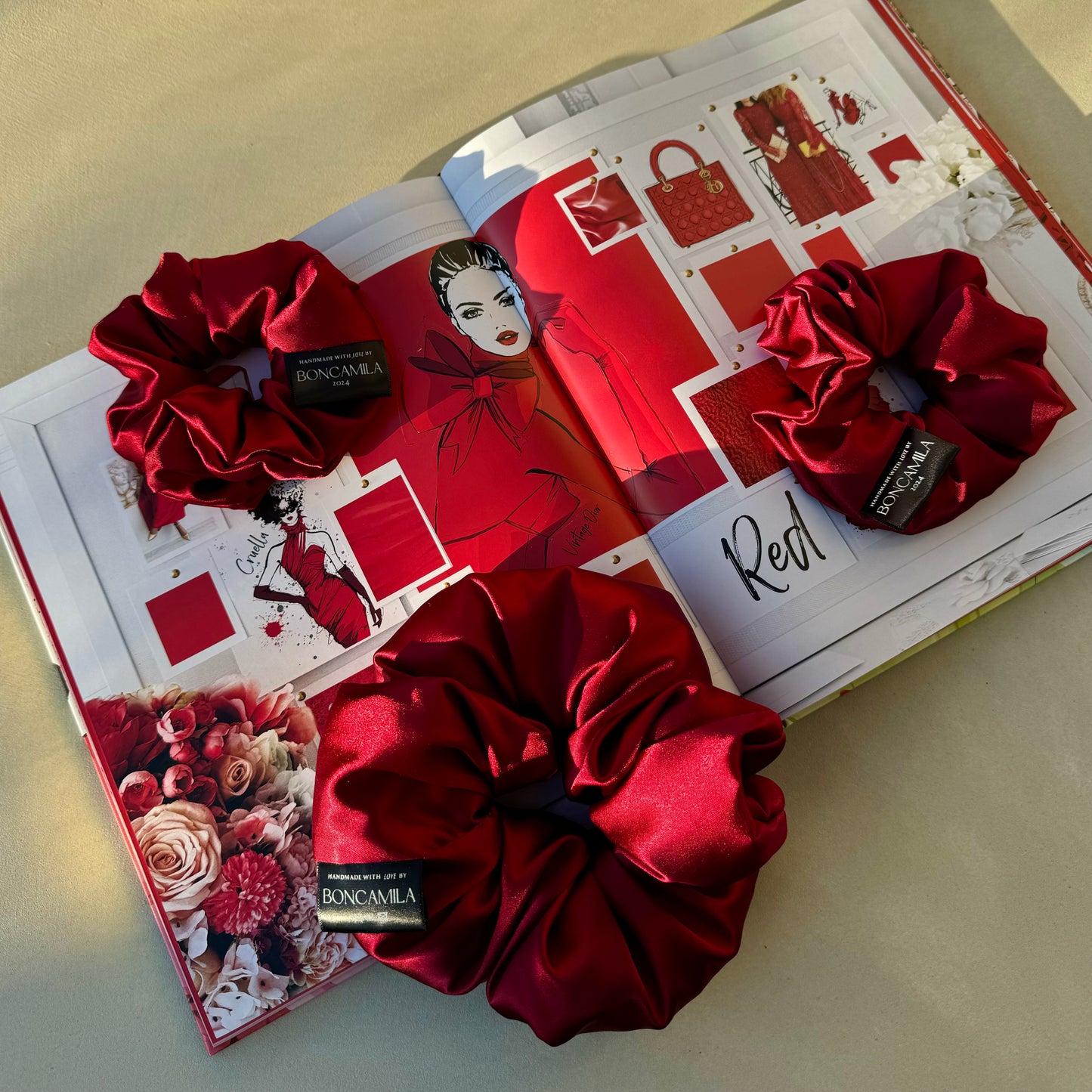 Luxury Silk Hair Scrunchie Handmade