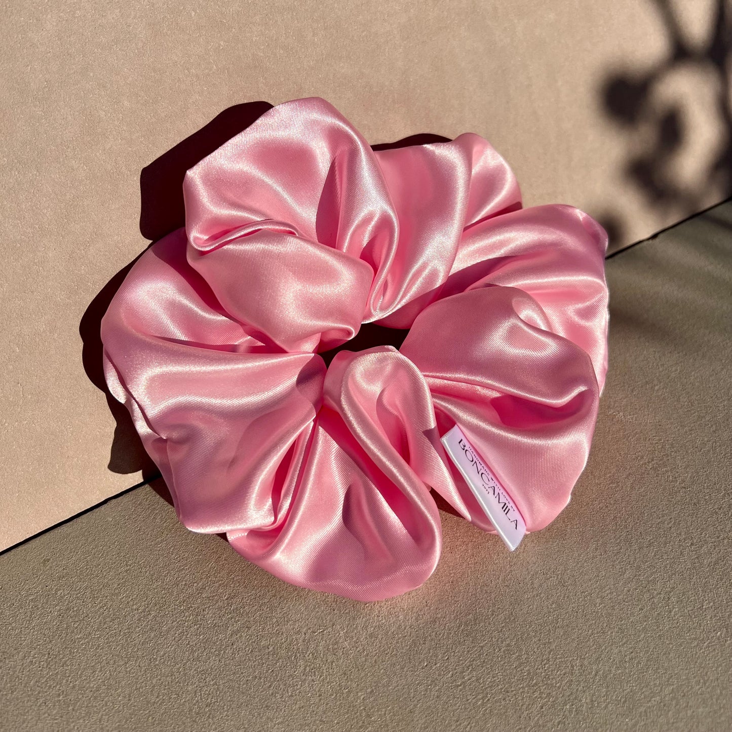 Luxury Silk Oversized Hair Scrunchie Handmade-Luxury Hair Accessories-Boncamila-Fashion Accessories-Barbie-Pink