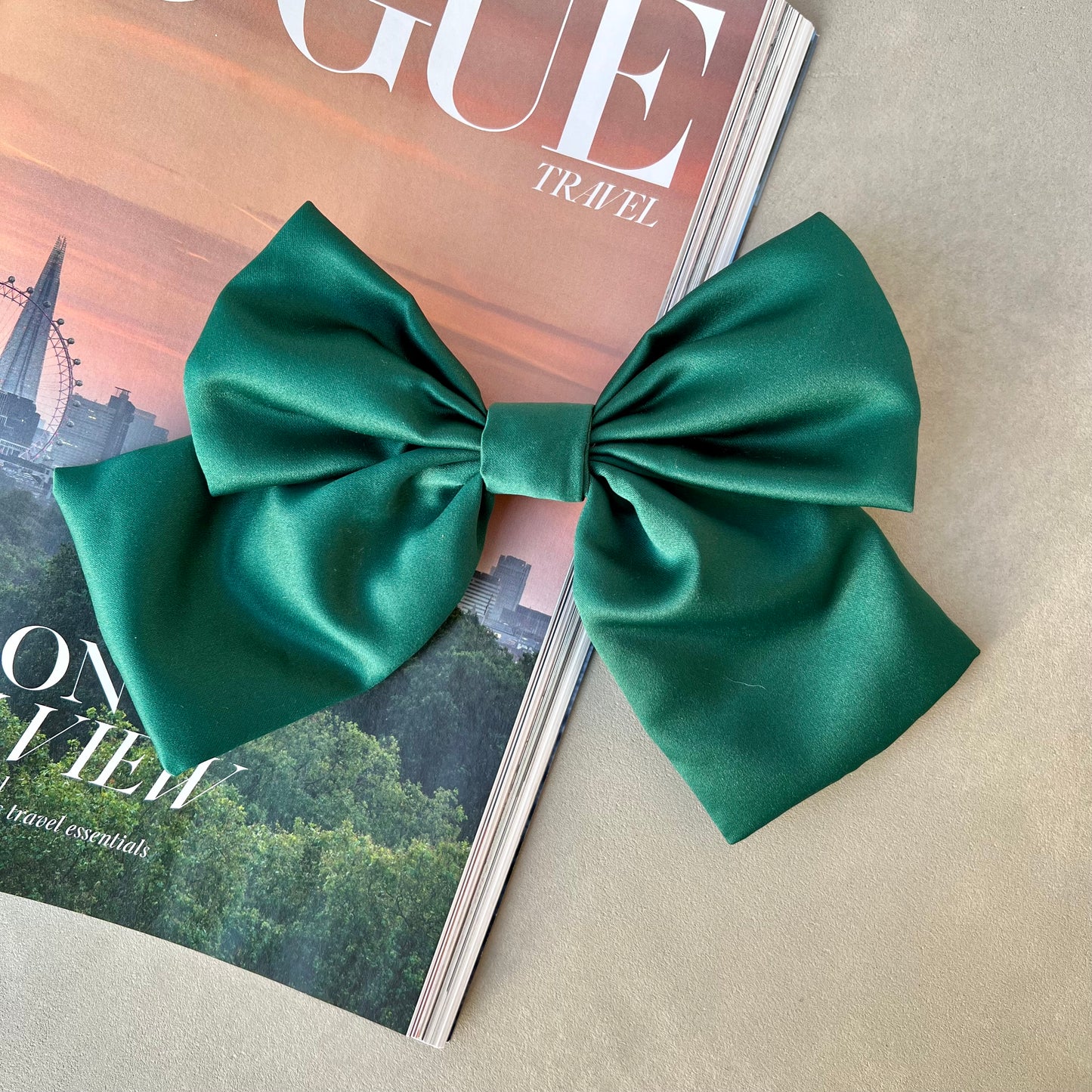 Premium Duchess Satin Hair Bow Handmade