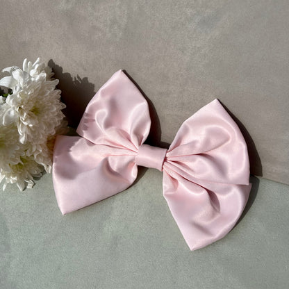 Premium Duchess Satin Hair Bow Handmade-Hair Bows-Luxury Fashion Accessories-Boncamila