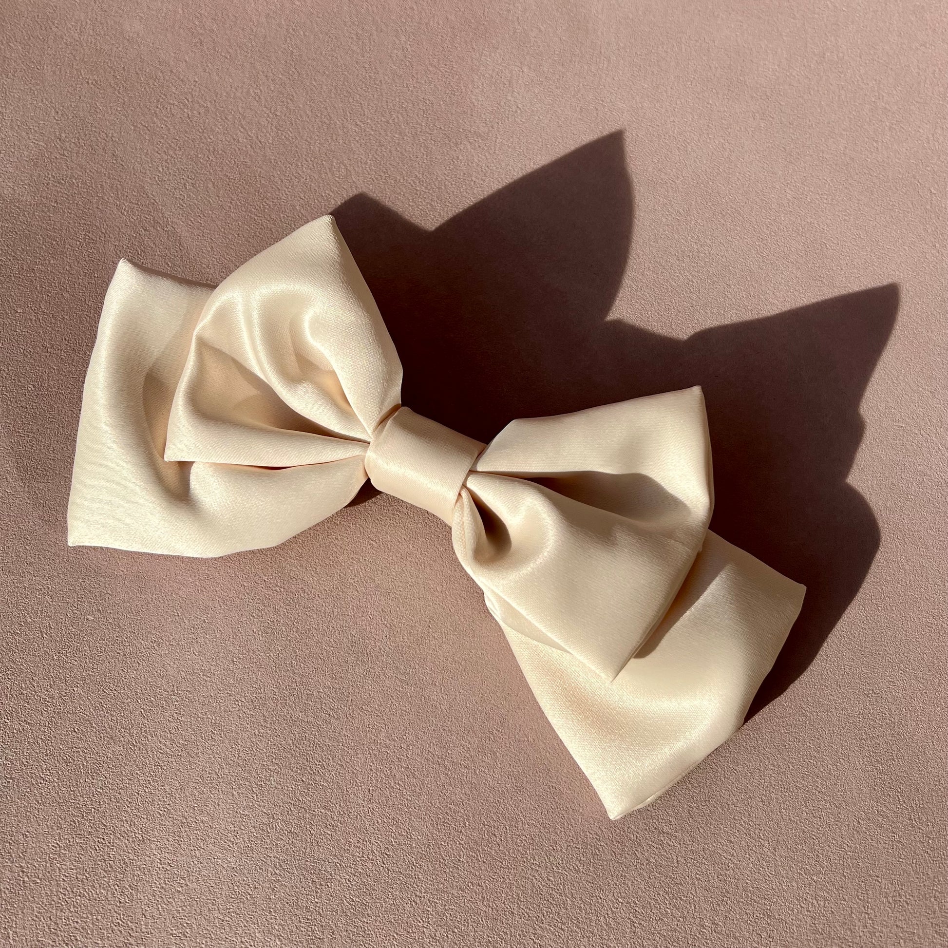 Premium Duchess Satin Hair Bow Handmade-Hair Bows-Luxury Fashion Accessories-Boncamila