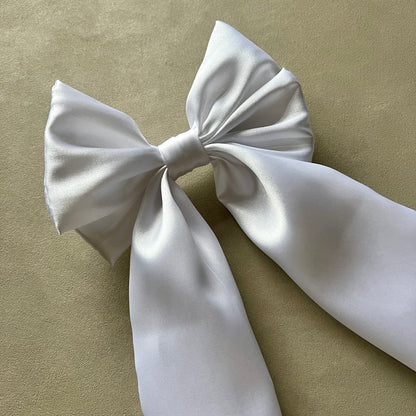 Luxury Silk Hair Bow Handmade