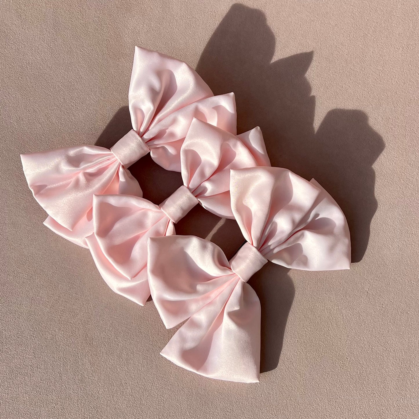 Premium Duchess Satin Hair Bow Handmade-Hair Bows-Luxury Fashion Accessories-Boncamila
