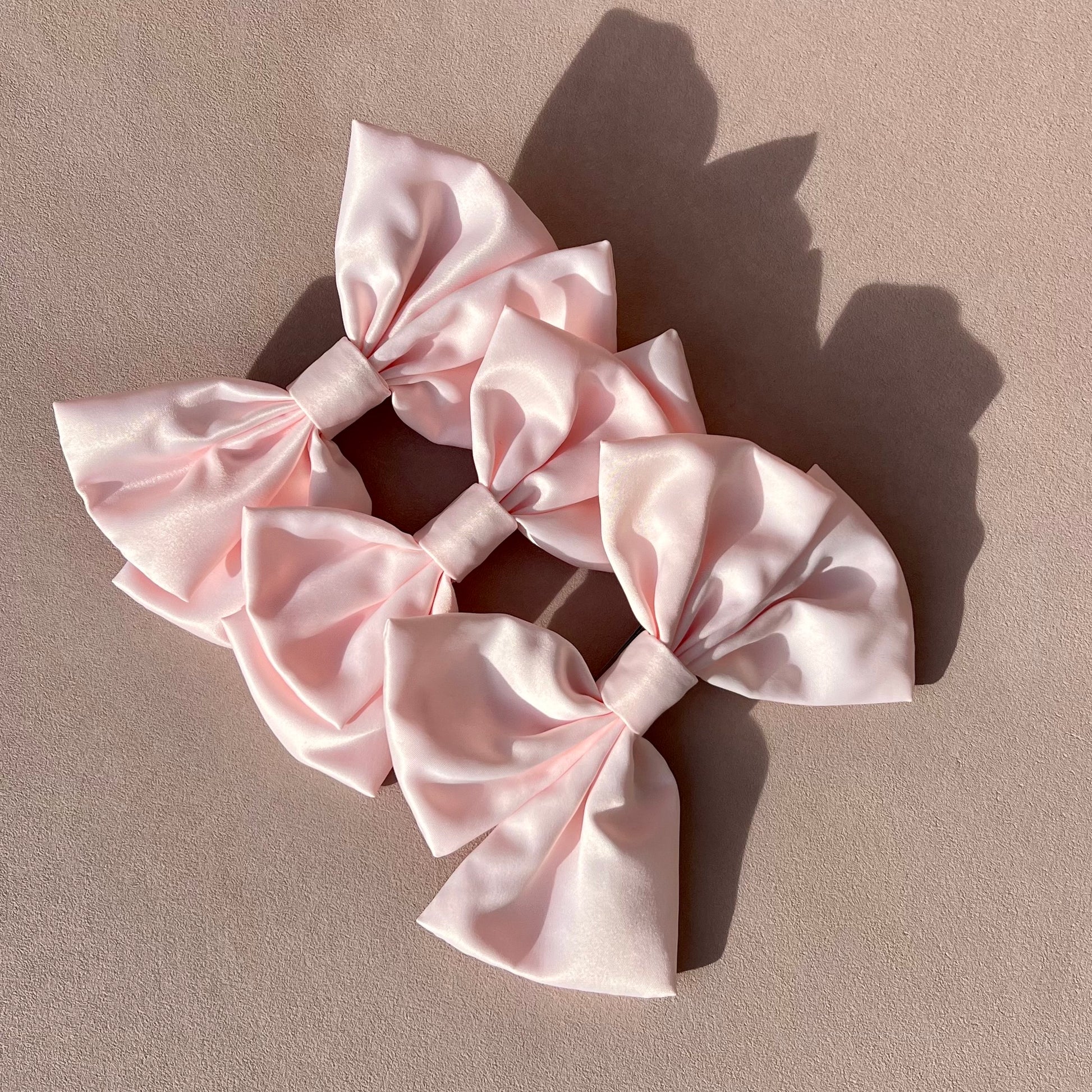 Premium Duchess Satin Hair Bow Handmade-Hair Bows-Luxury Fashion Accessories-Boncamila
