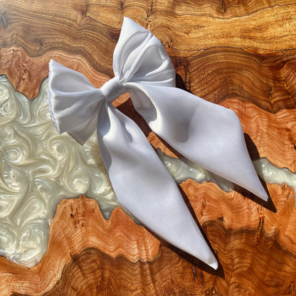 Bridal Luxury Silk Hair Bow Handmade