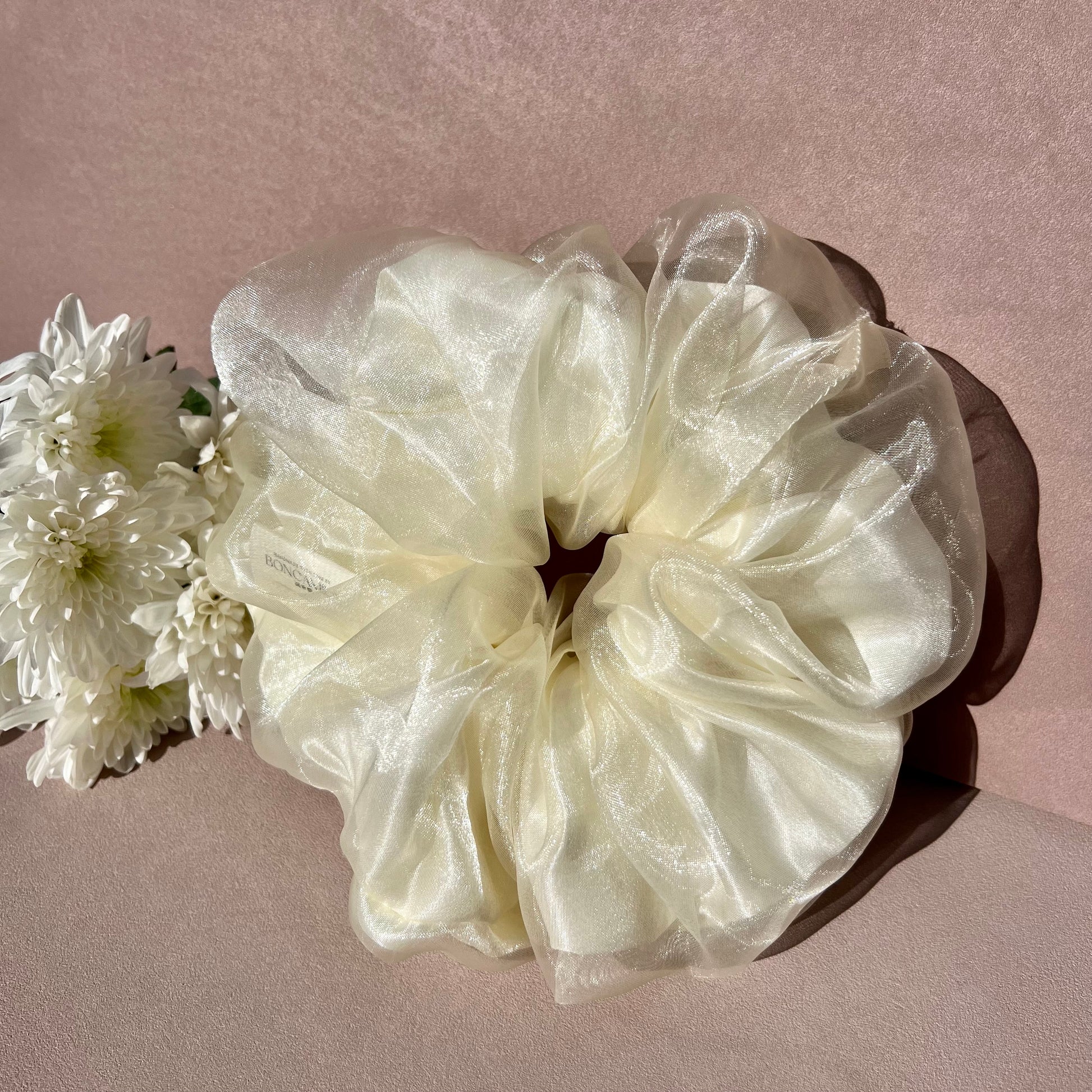 Exclusive Double Layer Oversized Silk Organza Hair Scrunchie