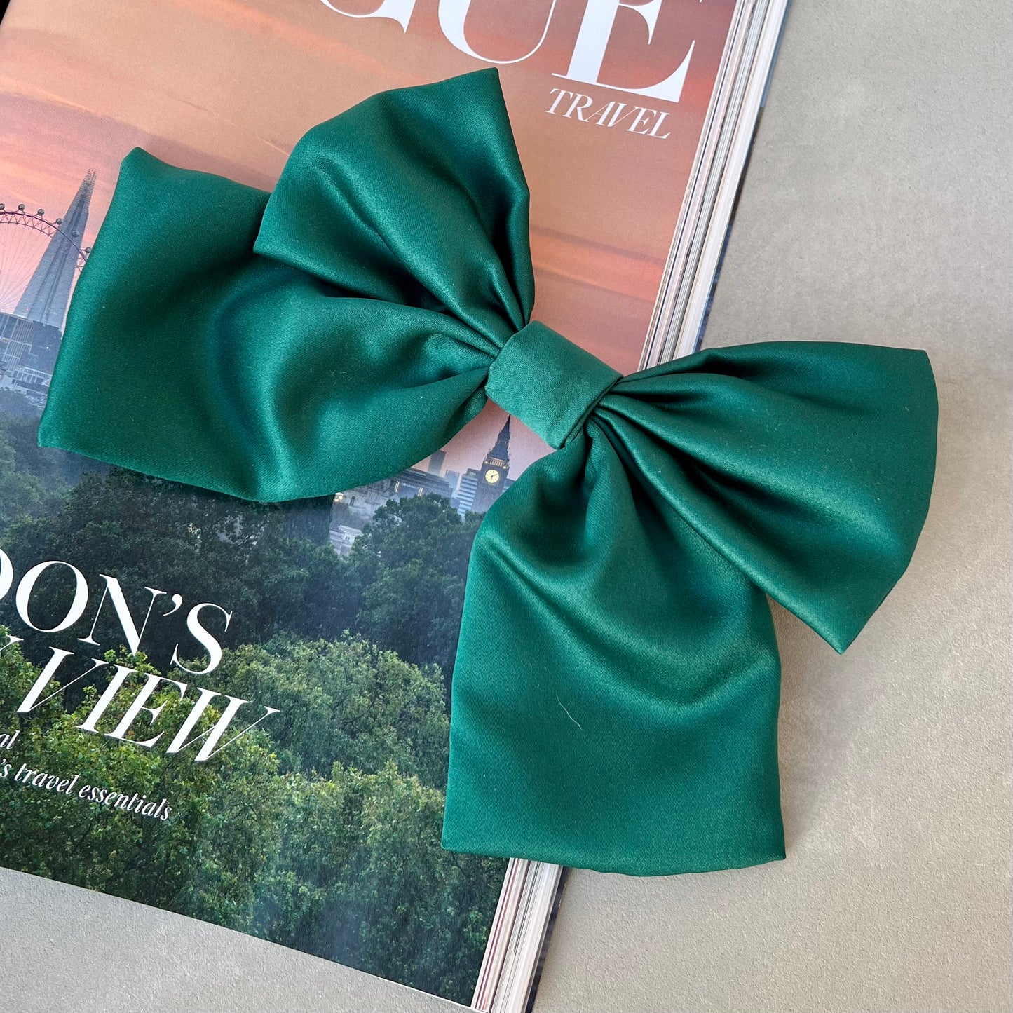 Premium Duchess Satin Hair Bow Handmade