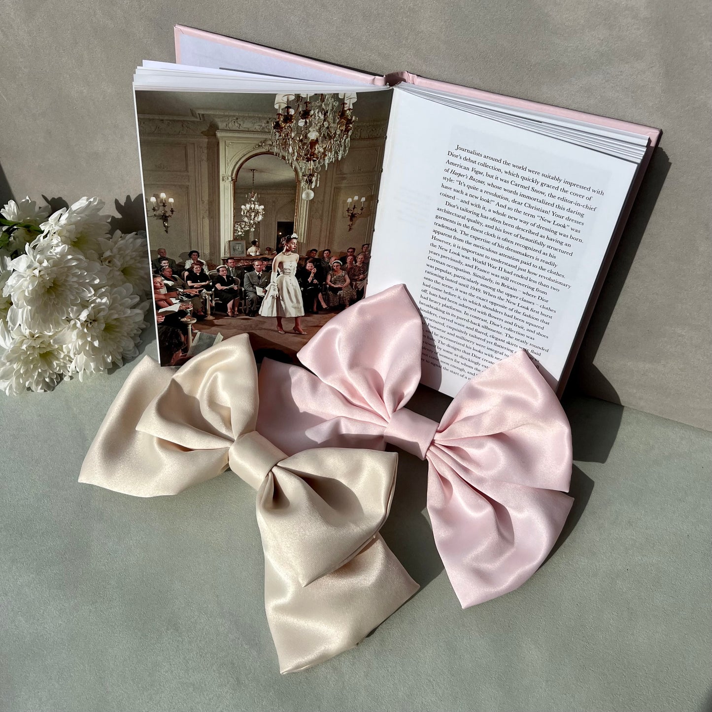 Premium Duchess Satin Hair Bow Handmade-Hair Bows-Luxury Fashion Accessories-Boncamila